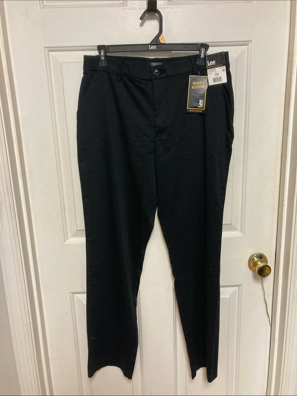 Lee Black Straight-Leg Women's Pants - Picture 1 of 10